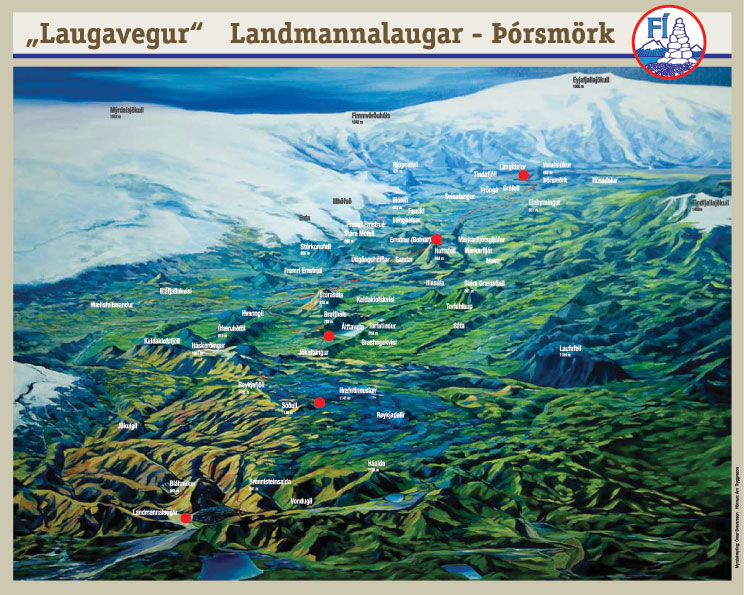 Laugavegurinn Map